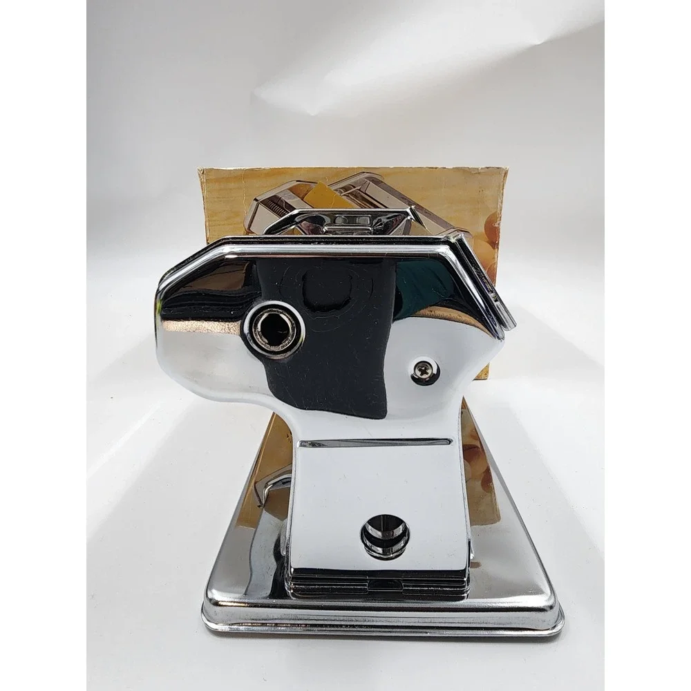 Marcato Atlas 150 Deluxe Manual Pasta Maker Machine Made in Italy Chrome Silver